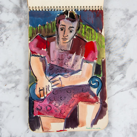 (ORIGINAL ART). MALTA, Helen. Sketchbook containing original art.
