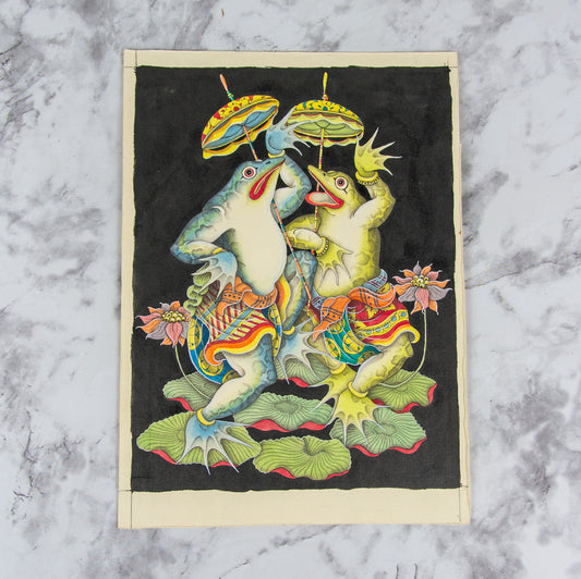 (ORIGINAL ART). (BALI - KELIKI SCHOOL). Five original ink and watercolor illustrations, priced individually.