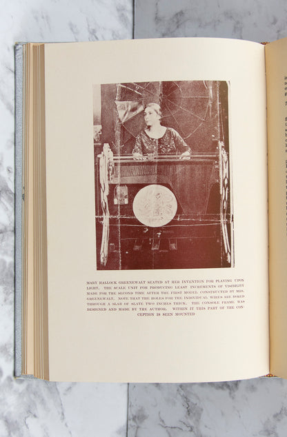 (PERFORMANCE ART). (WOMEN INVENTORS). GREENEWALT, Mary Hallock. Nourathar: The Fine Art of Color Light Playing.