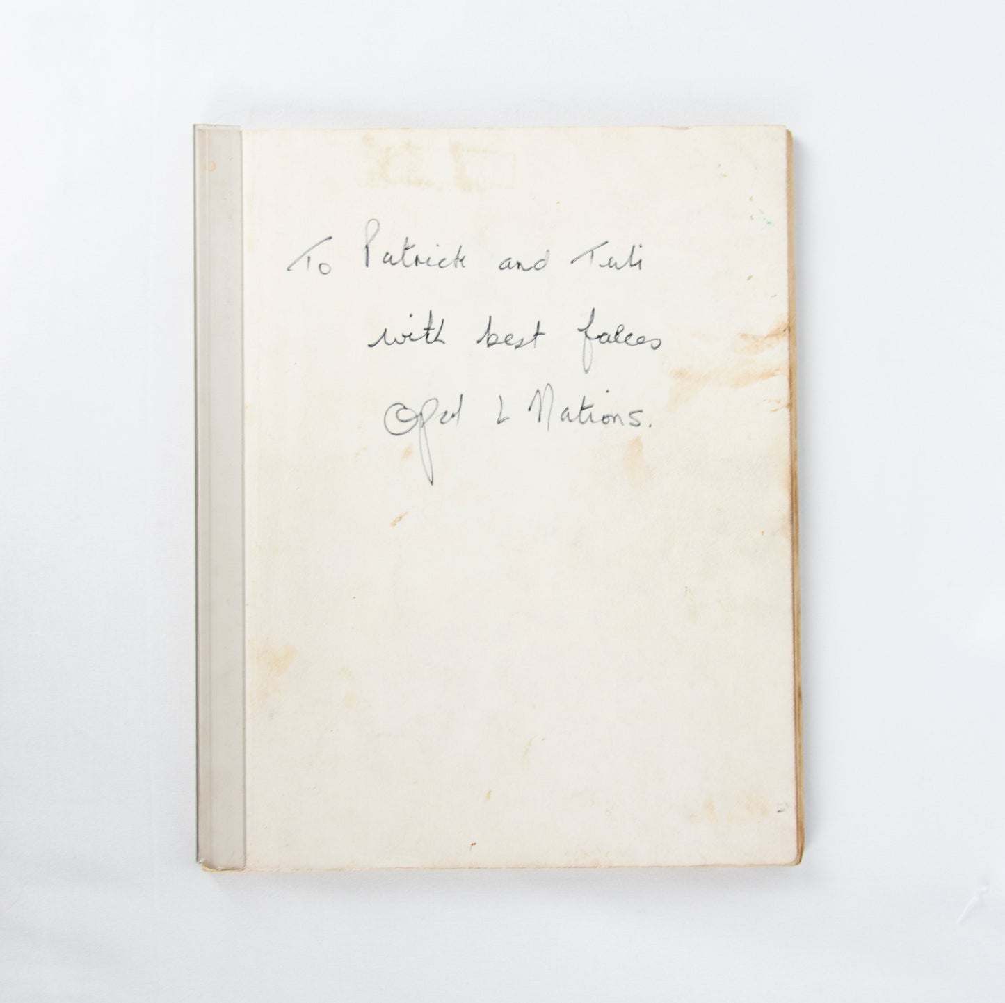(EXPERIMENTAL FICTION). NATIONS, OPAL L. Mimeographed typescript for "Extracts from Stanley and Tie-Tars: Le roman absurde and how to destroy it."