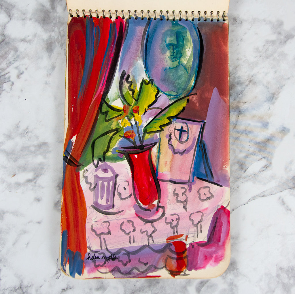 (ORIGINAL ART). MALTA, Helen. Sketchbook containing original art.