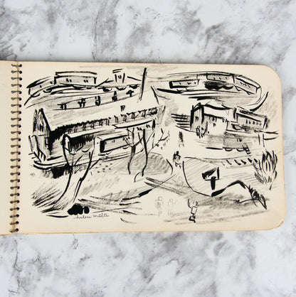 (ORIGINAL ART). MALTA, Helen. Sketchbook containing original art.