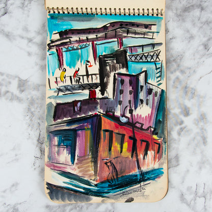 (ORIGINAL ART). MALTA, Helen. Sketchbook containing original art.