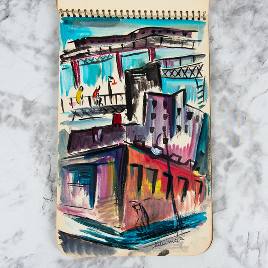 (ORIGINAL ART). MALTA, Helen. Sketchbook containing original art.