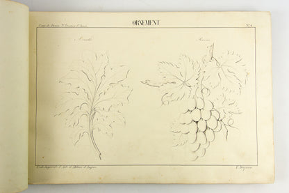 (ORIGINAL ART). (TECHNICAL DRAWING). DUFAUX, Victor. Album of original drawings by a student of the École Imperiale d’Arts et Métiers