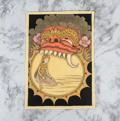 (ORIGINAL ART). (BALI - KELIKI SCHOOL). Five original ink and watercolor illustrations, priced individually.