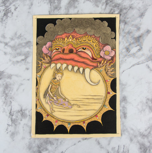 (ORIGINAL ART). (BALI - KELIKI SCHOOL). Five original ink and watercolor illustrations, priced individually.