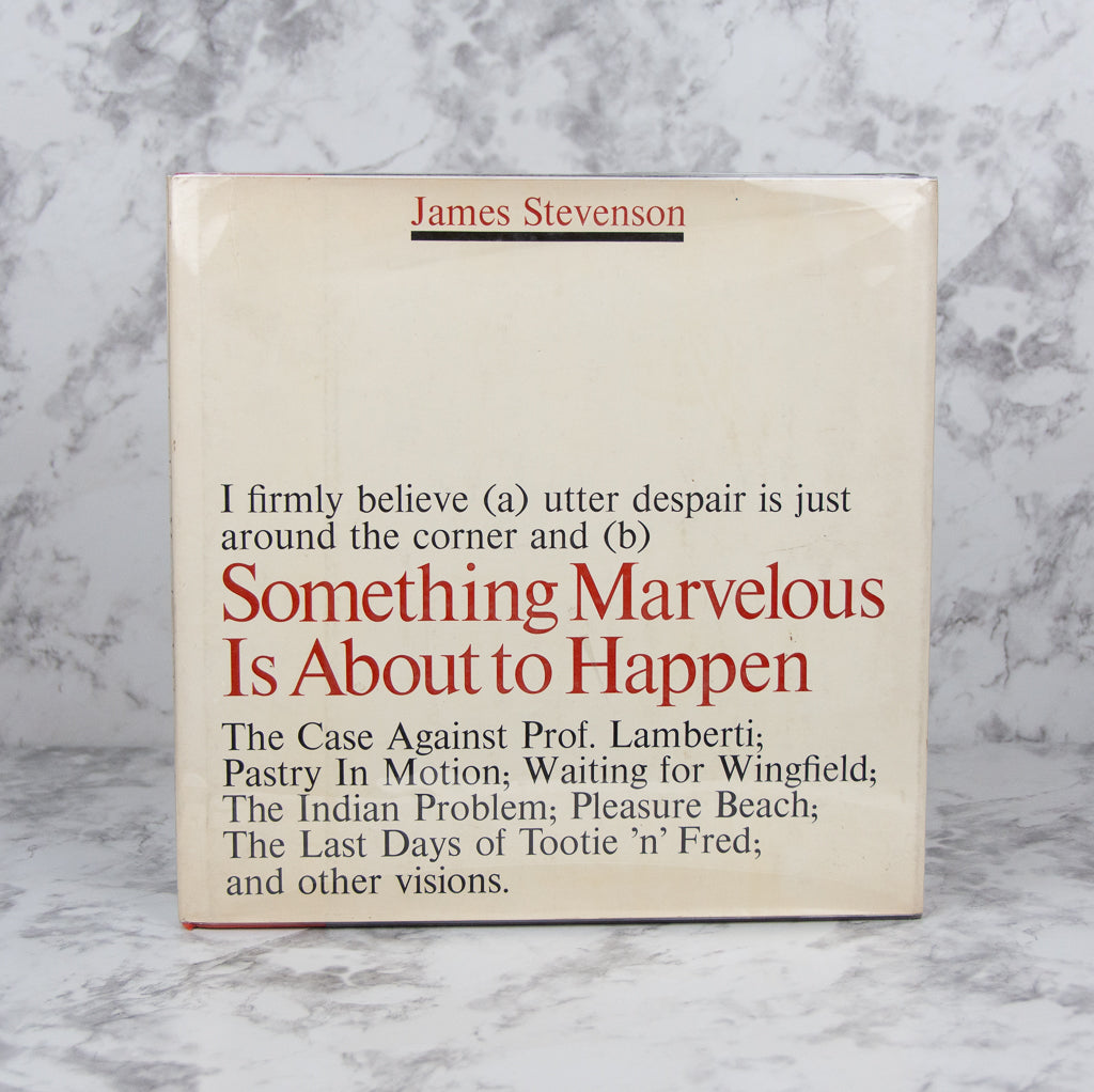 STEVENSON, James. Something Marvelous Is About to Happen.