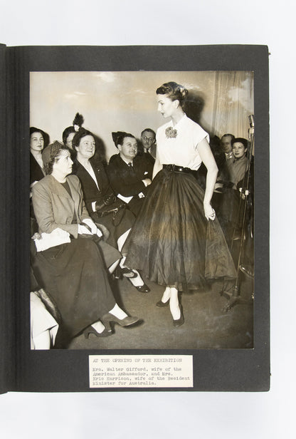 (FASHION). (TEXTILES - NYLON). West Cumberland Silk Mills. [Unique portfolio of fashion photos and news articles commemorating an exhibition of nylon fabrics].