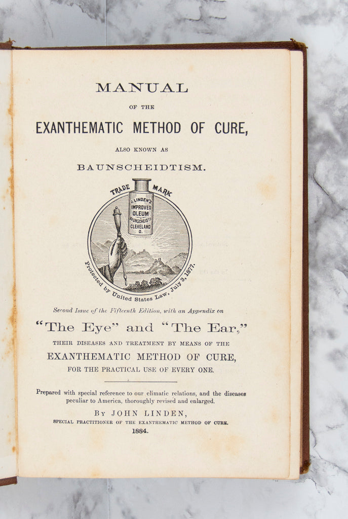 (QUACKERY). BAUNSCHEIDT, Carl. Le Baunscheidtisme.