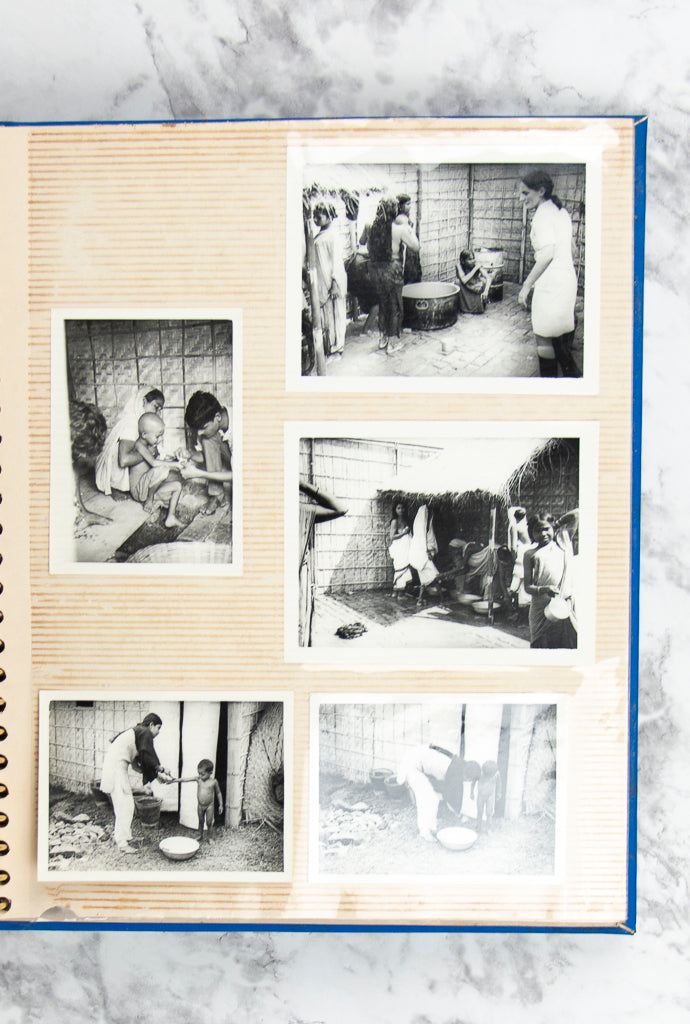 (HEALTH WORK). (INDIA). (BANGLADESH). (PHOTOGRAPHY). VISSCHER, Lois H. Two photo albums.