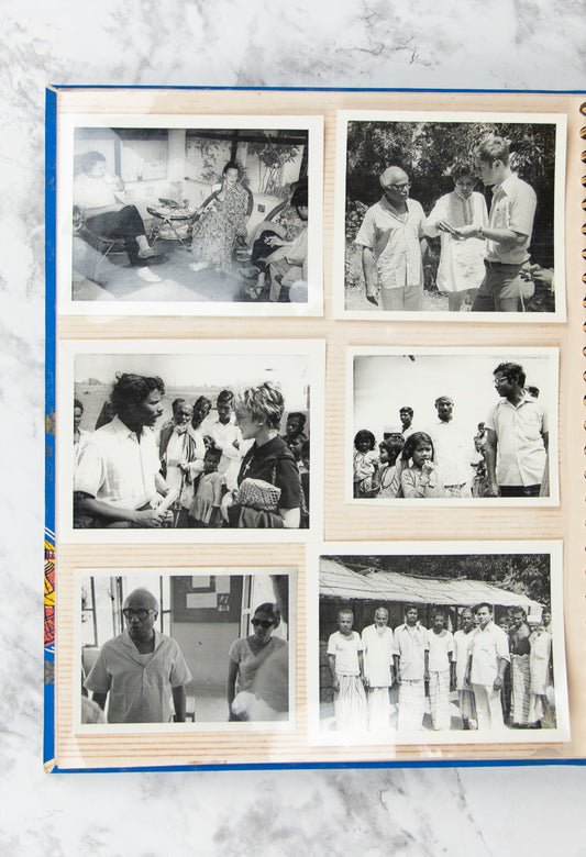 (HEALTH WORK). (INDIA). (BANGLADESH). (PHOTOGRAPHY). VISSCHER, Lois H. Two photo albums.