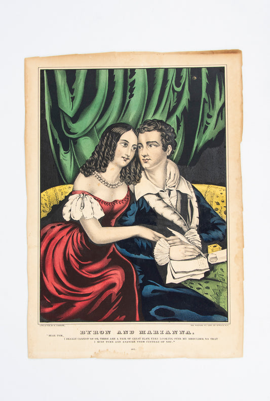 (BROADSIDE). (LORD BYRON). (CURRIER PRINT).