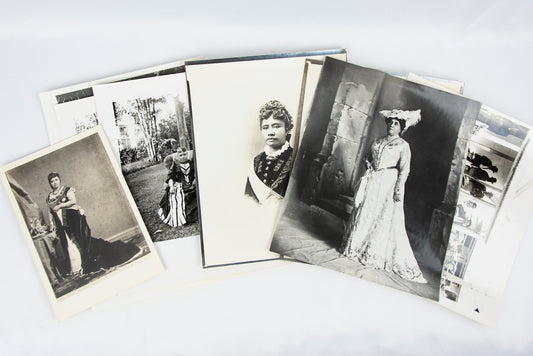 (HAWAI'I). (ARCHIVE). (QUEEN LILI'UOKALANI). [Small group of photographs and ephemera related to the funeral of Queen Lili'uokalani].