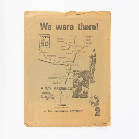 (POETRY). (LGBTQ+). WIENERS, John. We Were There! A Gay Presence at the Democratic Convention. [Playboy].